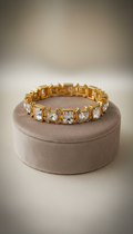 Gold-Plated Crystal Bracelet