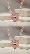 Statement Rose Quartz Necklace