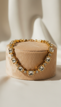 Gold-Plated Crystal Necklace