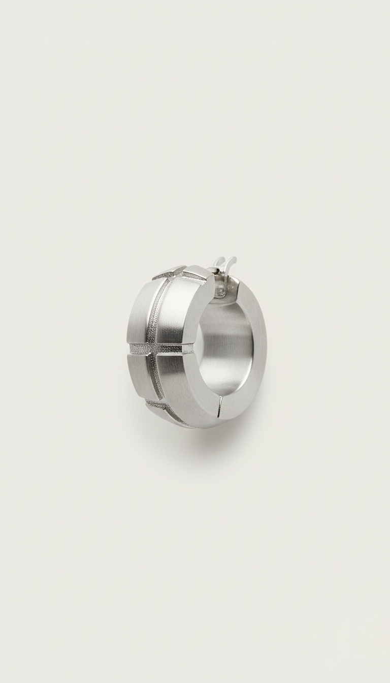 Urban Silver Hoop Earrings