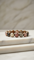 Bronze Vein Gemstone Bracelet