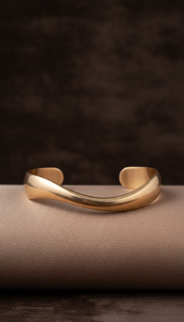 Honey Bronze Cuff Bracelet